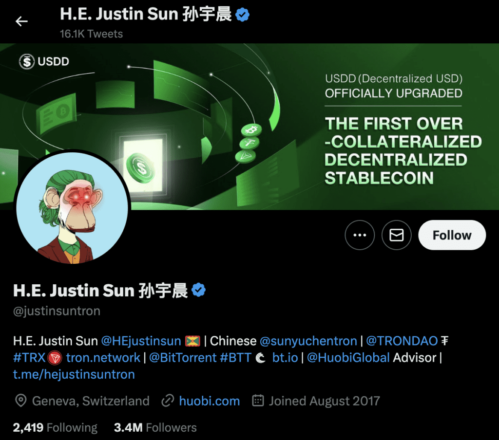 Justin Sun Reportedly Lost Grenada Ambassadorship 2 Justin Sun Reportedly Lost Grenada Ambassadorship