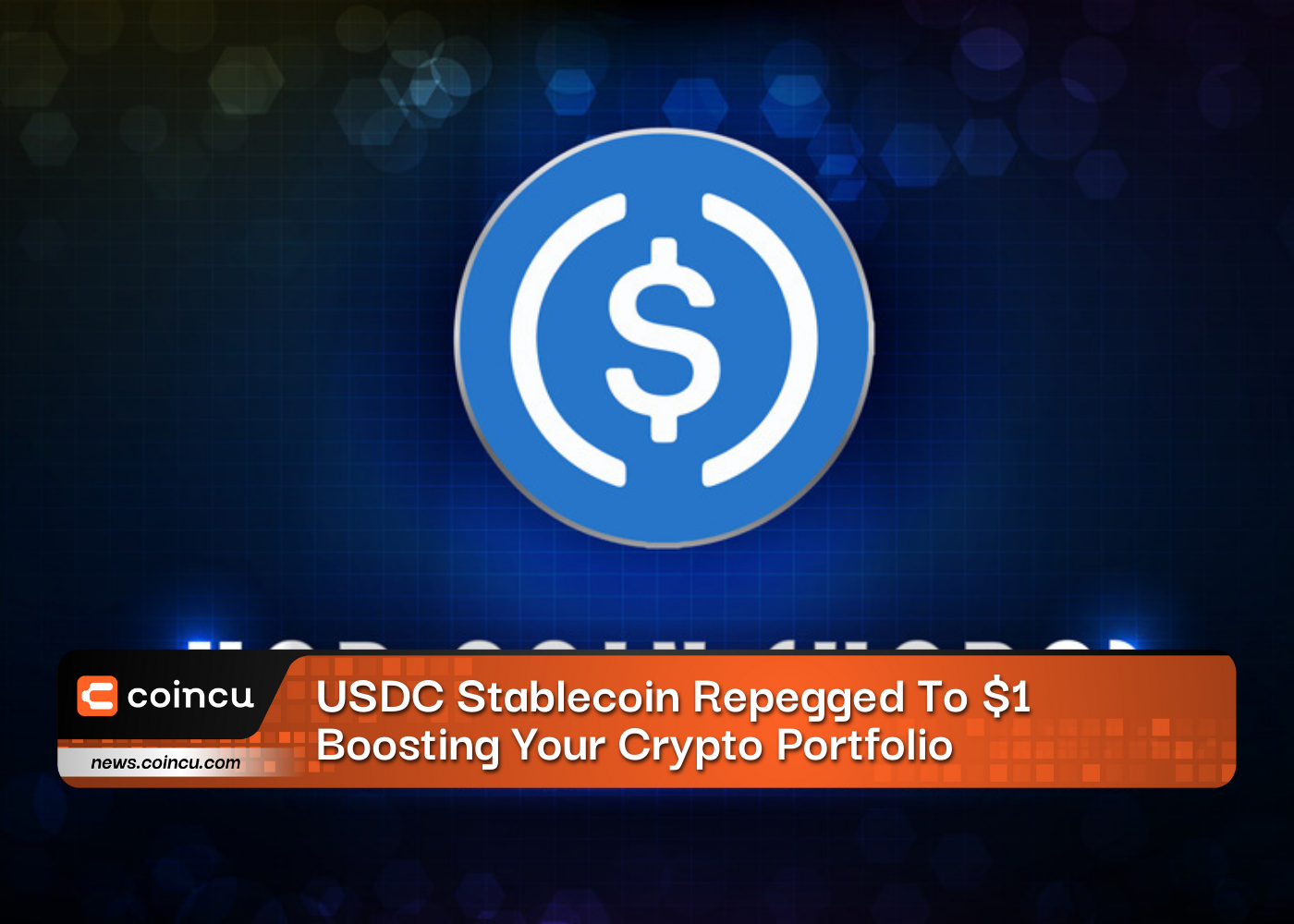 Stablecoin USDC remarcado para 1