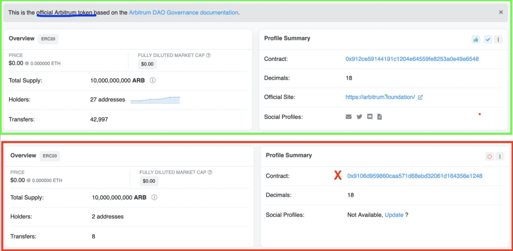 Scam Alert: Fake ETH/ARB Pool With Over 95 Million Fake ARBs On Arbitrum Uniswap V3 3 Scam Alert: Fake ETH/ARB Pool With Over 95 Million Fake ARBs On Arbitrum Uniswap V3