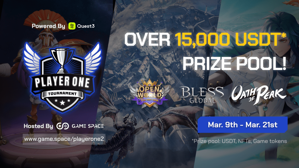 Game Space Launches 2nd Season Of Player One Tournament With $15,000 Prize Pool