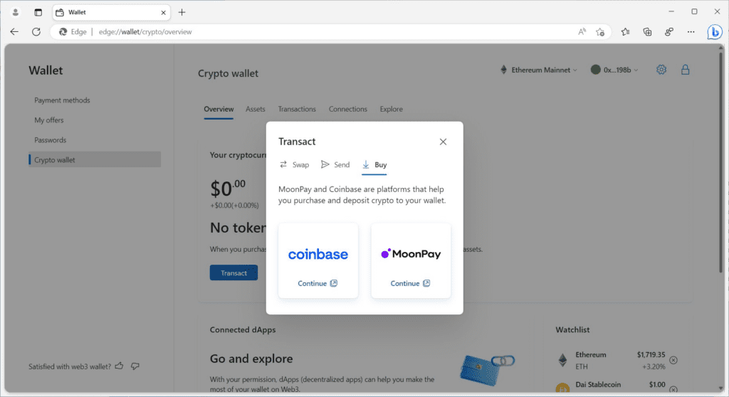 Microsoft Integrates Edge Browser With Web3 Wallet - Game-Changer?