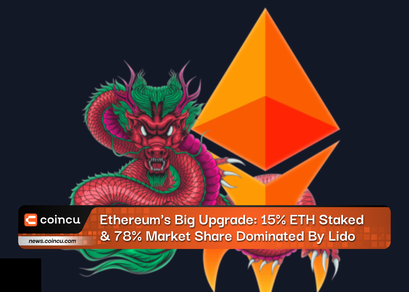 Ethereum's Big Upgrade: 15% ETH Staked & 78% Market Share Dominated By Lido