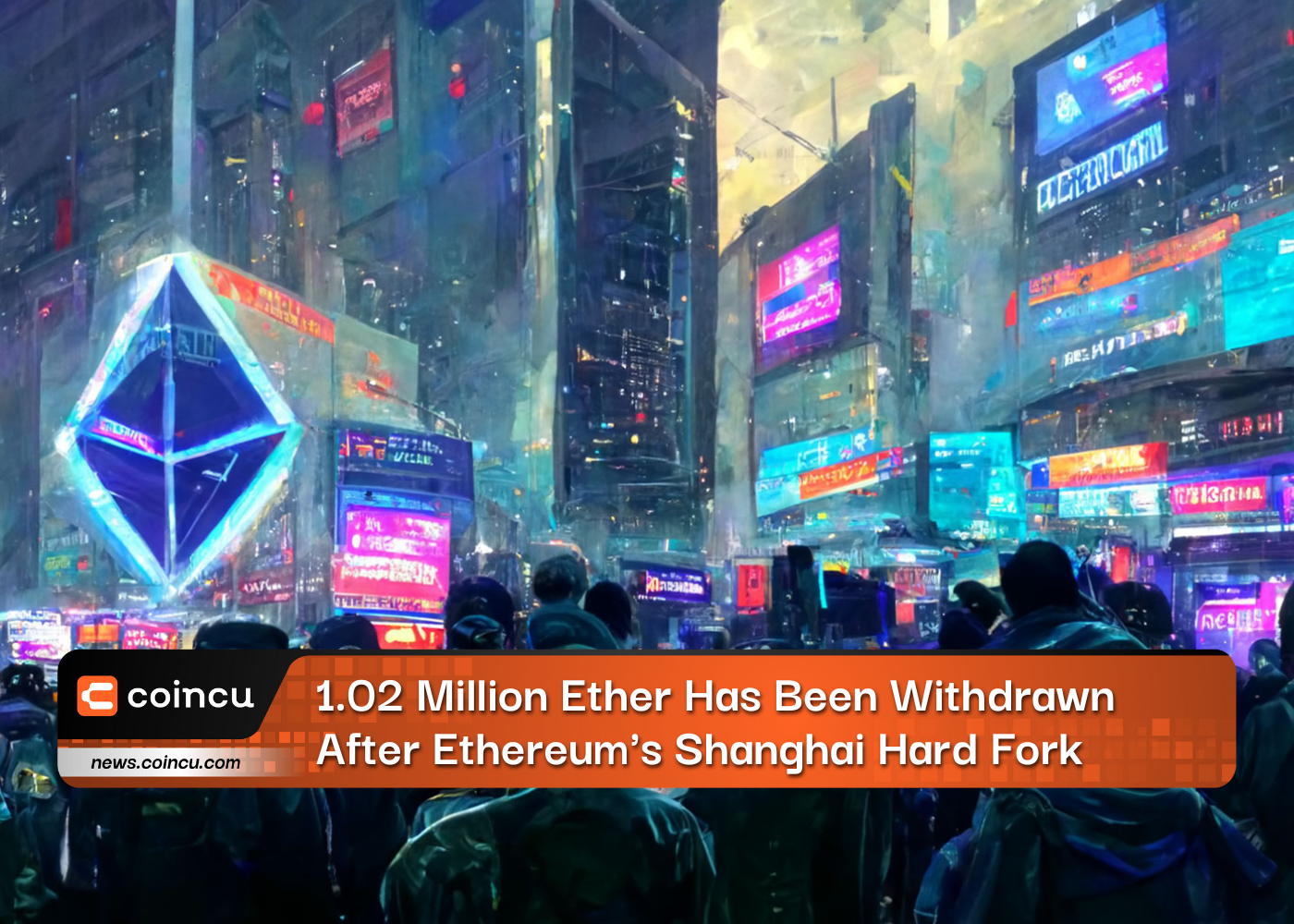 Nach dem Shanghai Hard Fork von Ethereum wurden 1.02 Millionen Ether abgezogen