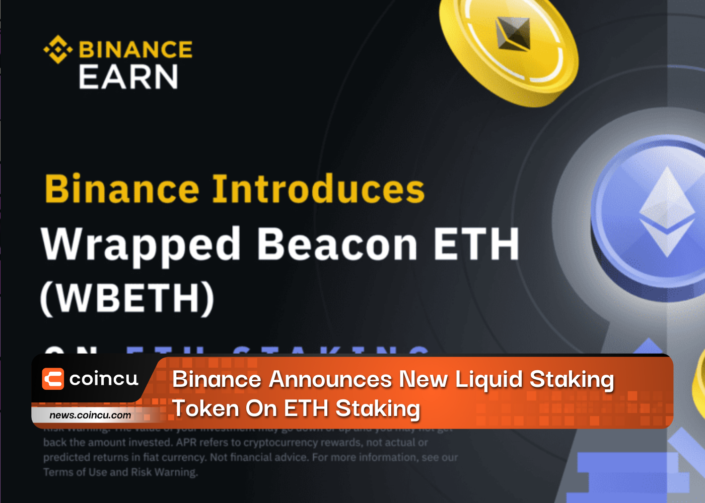 Binance Announces New Liquid Staking Token On ETH Staking