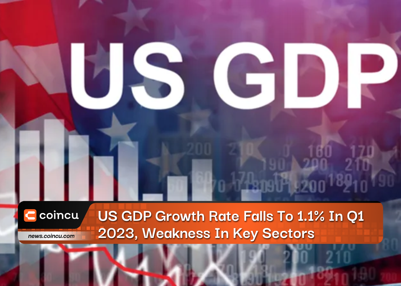 Die BIP-Wachstumsrate der USA sinkt im ersten Quartal 1.1 auf 1 %, Schwäche in Schlüsselsektoren