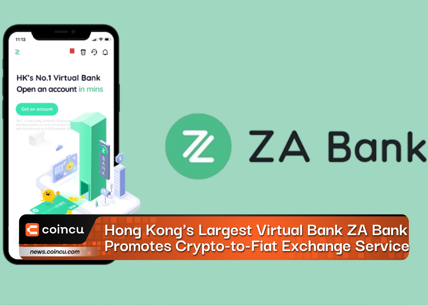 Hong Kong's Largest Virtual Bank ZA Bank Promotes Crypto-to-Fiat Exchange Service