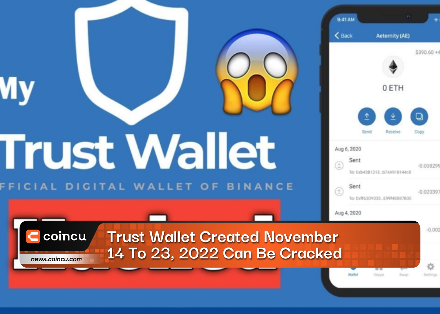 Trust Wallet Created November 14 To 23, 2022 Can Be Cracked