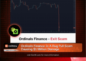 Ordinals Finance Is A Rug Pull Scam Causing $1 Million Damage