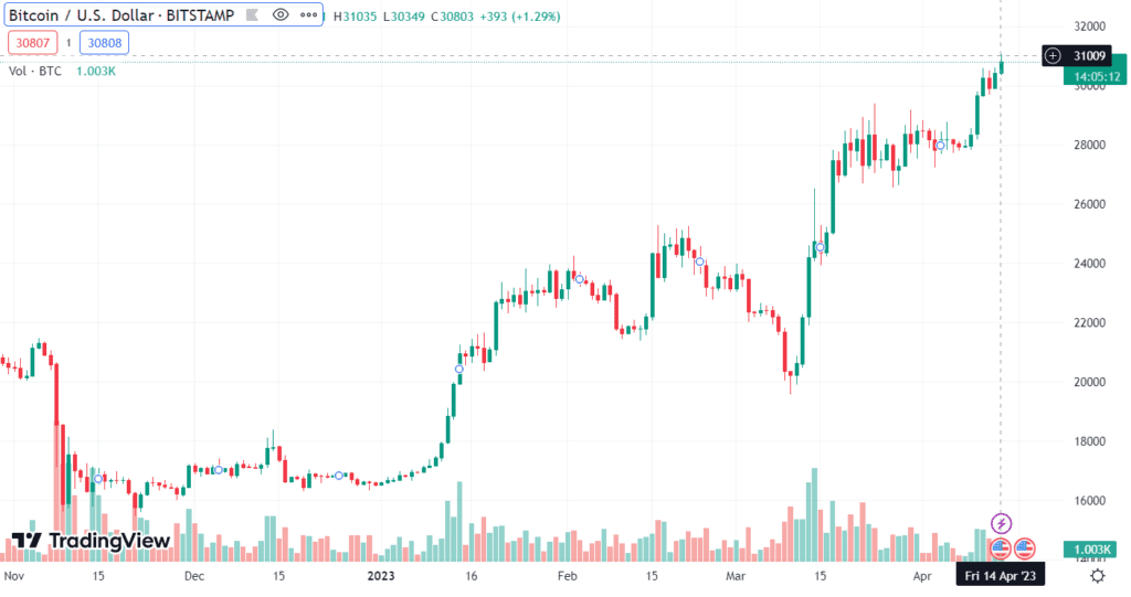 Bitcoin's Record-Breaking Run Continues, Reaching $31,000 1 Bitcoin's Record-Breaking Run Continues, Reaching $31,000