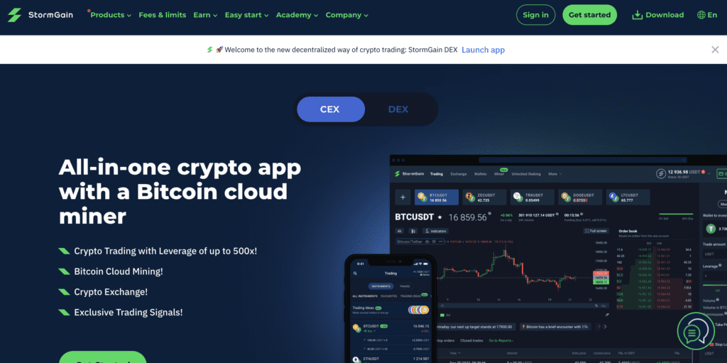 StormGain Review: All-In-One Crypto App With Bitcoin Cloud Miner