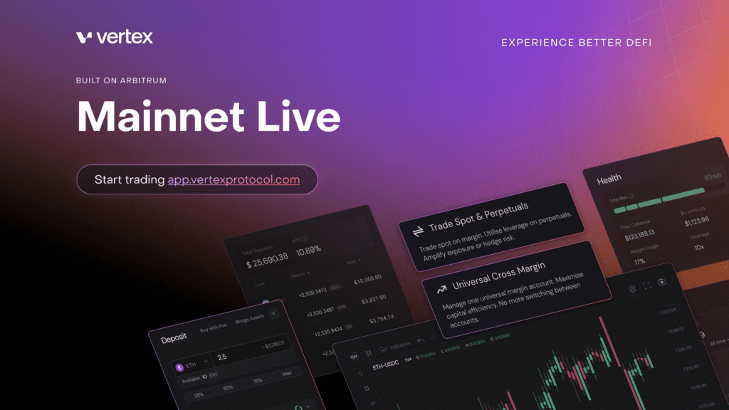 Vertex Is Now Live On Layer 2 Arbitrum Mainnet 1 Vertex Is Now Live On Layer 2 Arbitrum Mainnet