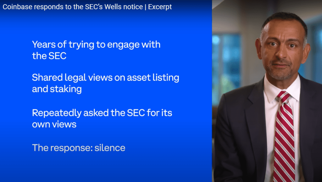 Coinbase Fights Back: Responds To SEC's Wells Notice With A Call For Clarity