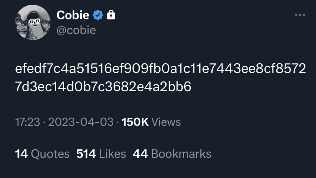 The Truth Behind Cobie Tweet: How A Single Tweet Caused $50M+ In Liquidations 2 The Truth Behind Cobie Tweet: How A Single Tweet Caused $50M+ In Liquidations