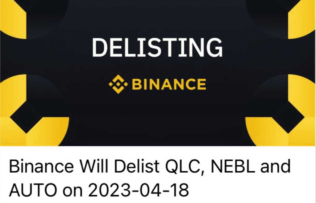 CZ Feedback Due To Slow Development, QLC Token Is Delisted 1 CZ Feedback Due To Slow Development, QLC Token Is Delisted