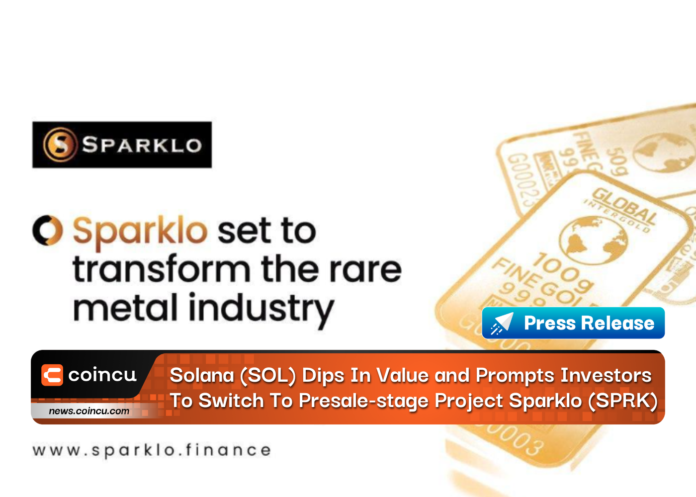 Solana (SOL) Dips In Value And Prompts Investors To Switch To Presale-stage Project Sparklo (SPRK)