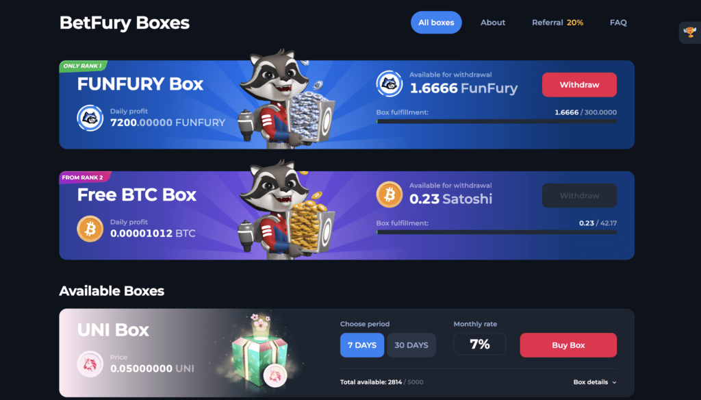 BetFury Review: One Of The Best Online Crypto Casino 4 BetFury Review: One Of The Best Online Crypto Casino