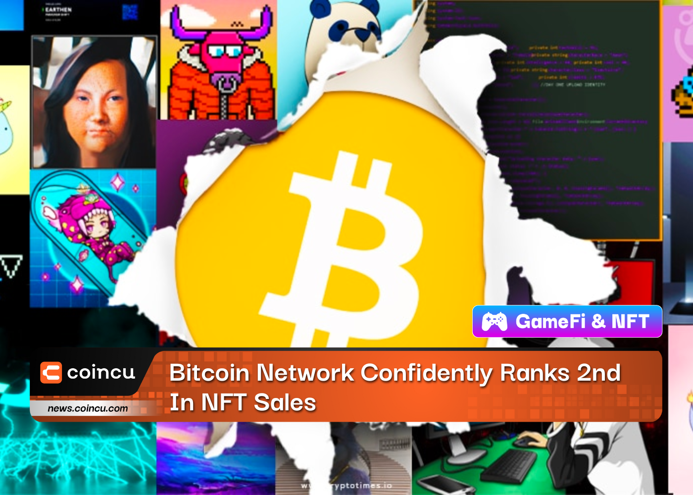 Bitcoin Network Confidently Ranks 2nd In NFT Sales