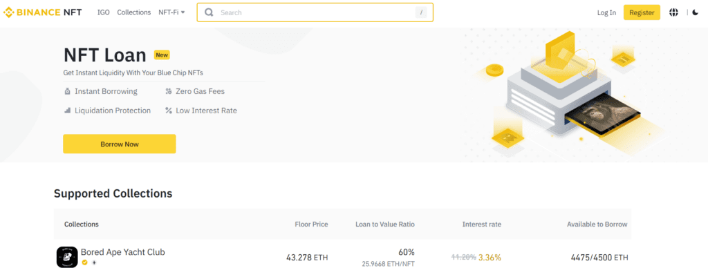 Binance Revolutionizes NFT Lending with ETH Loans 1 Binance Revolutionizes NFT Lending with ETH Loans