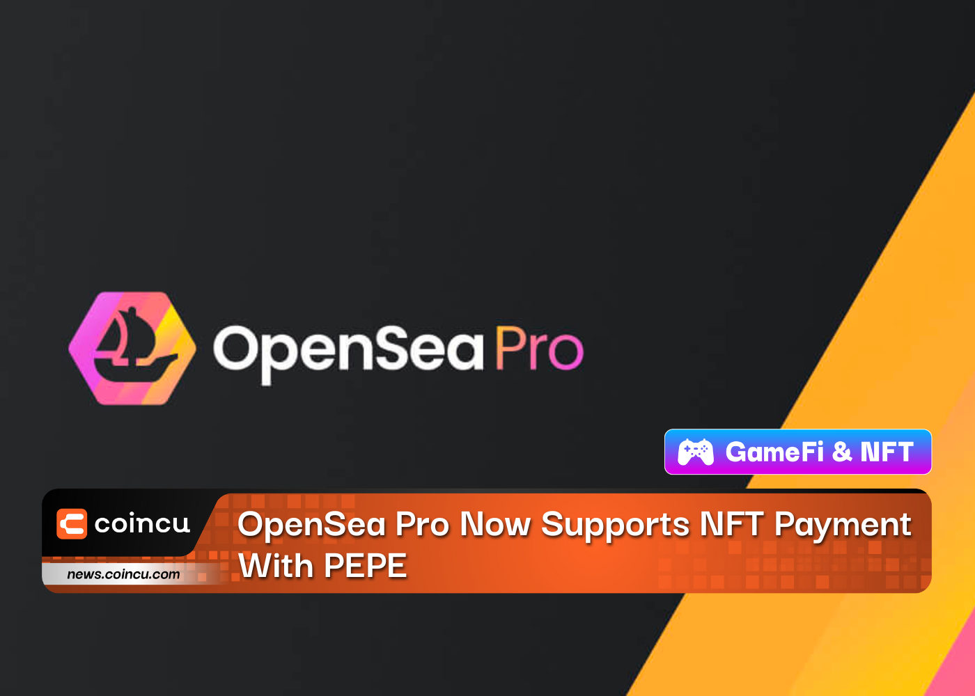 OpenSea Pro Now Supports NFT Payment With PEPE