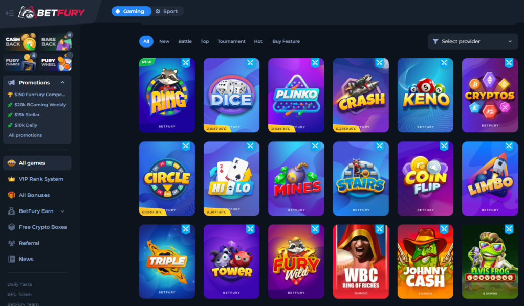 BetFury Review: One Of The Best Online Crypto Casino 2 BetFury Review: One Of The Best Online Crypto Casino