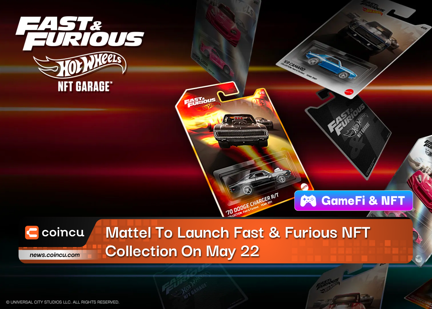 Mattel To Launch Fast & Furious NFT Collection On May 22