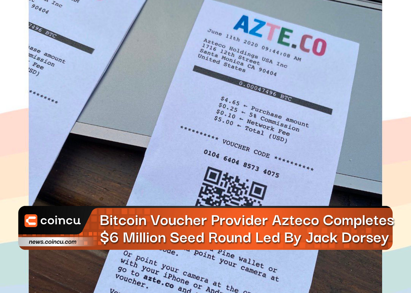 Bitcoin Voucher Provider Azteco Completes $6 Million Seed Round Led By Jack Dorsey