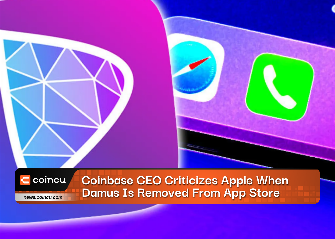 Coinbase CEO, Damus가 App Store에서 제거되었을 때 Apple 비판