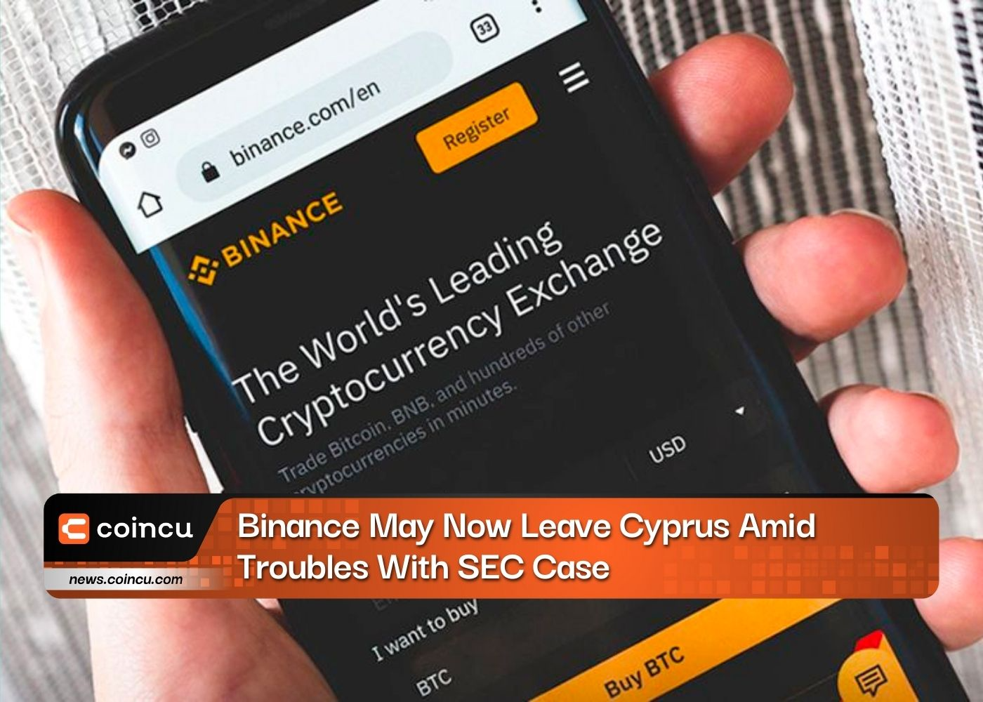 Binance pode agora deixar Chipre em meio a problemas com caso da SEC
