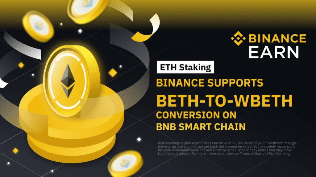 Binance Introduces BETH-To-WBETH Conversions On BNB Smart Chain 1 Binance Introduces BETH-To-WBETH Conversions On BNB Smart Chain