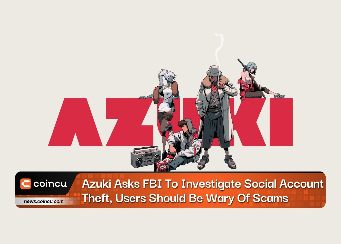 Azuki pede ao FBI para investigar roubo de contas sociais, os usuários devem ter cuidado com golpes