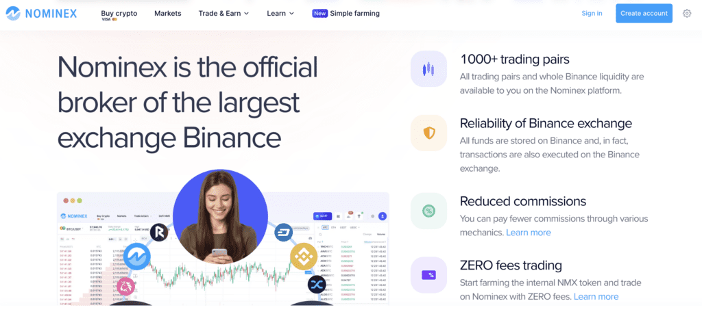 Nominex is a trading cryptocurrency exchange that was developed in Estonia in 2019.