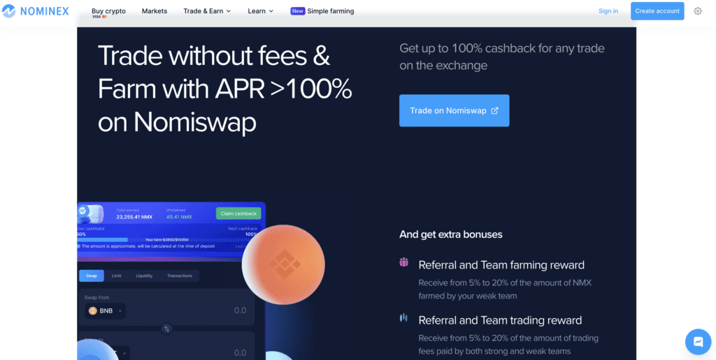 Nominex is a trading cryptocurrency exchange that was developed in Estonia in 2019.
