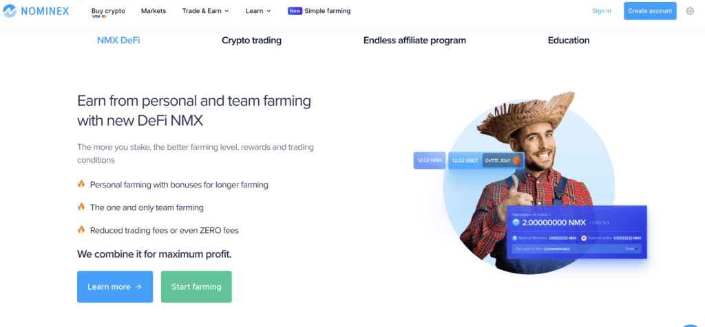 Nominex is a trading cryptocurrency exchange that was developed in Estonia in 2019.