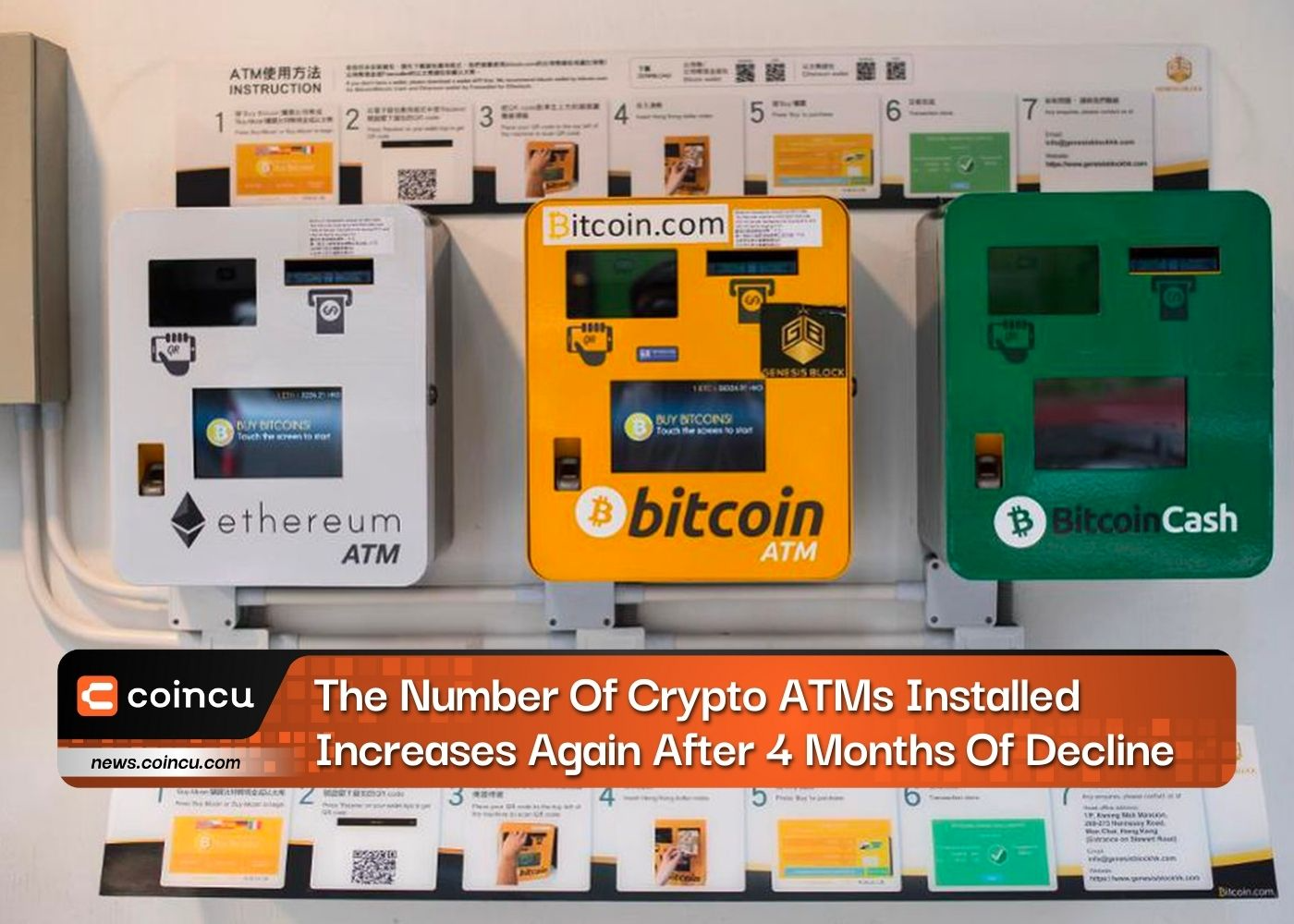 The Number Of Crypto ATMs Installed Increases Again After 4 Months Of Decline