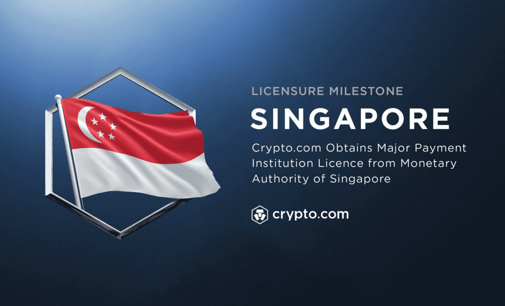 Crypto.com Obtains Major Licence From The Monetary Authority of Singapore 1 Crypto.com Obtains Major Licence From The Monetary Authority of Singapore