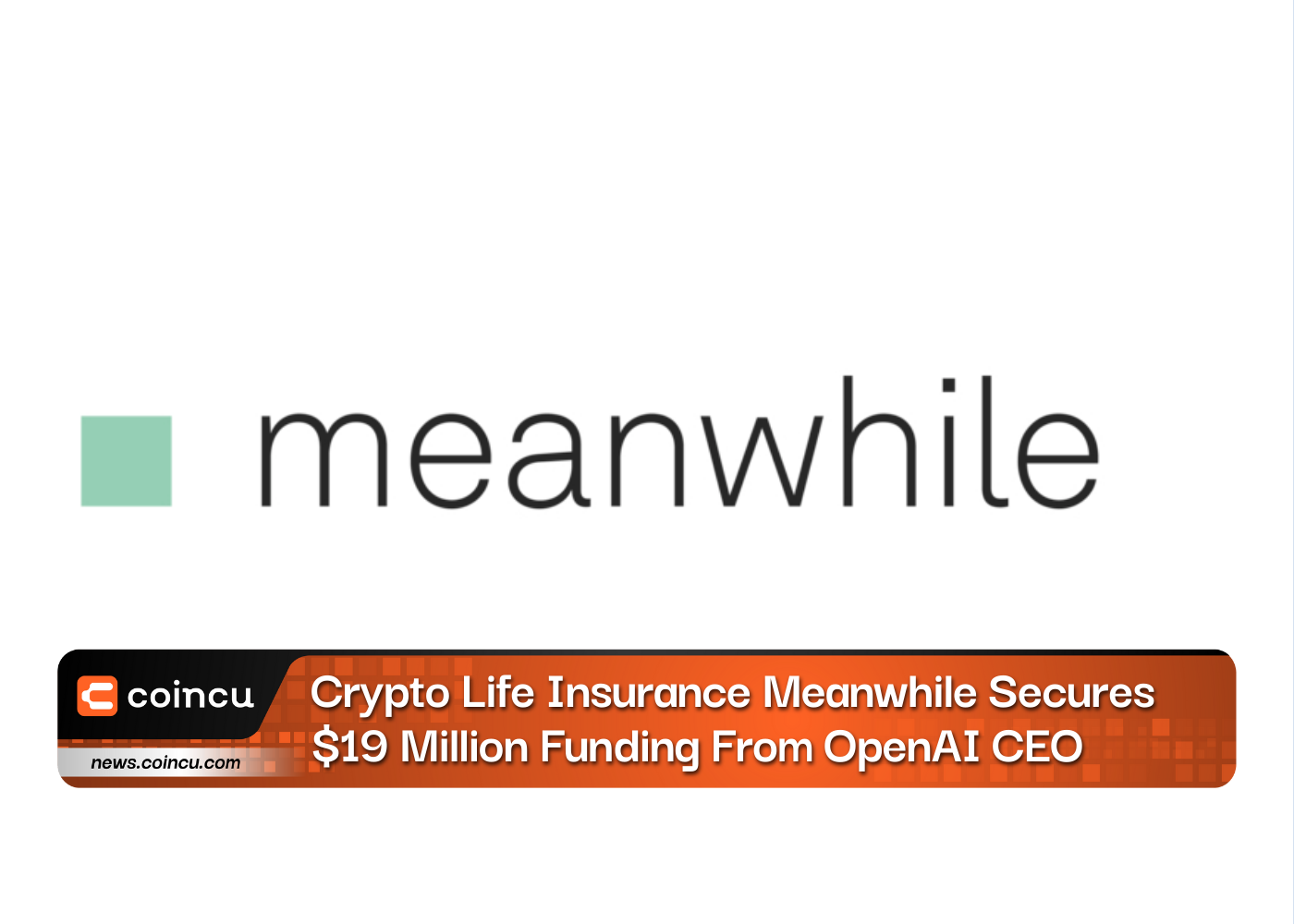 Crypto Life Insurance Meanwhile Secures $19 Million Funding From OpenAI CEO