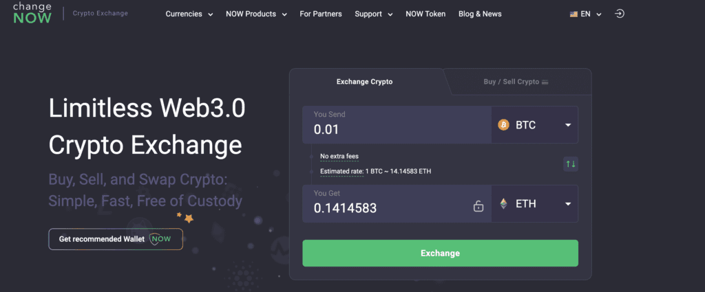 ChangeNOW Review: Limitless Web3.0 Crypto Exchange 1 ChangeNOW Review: Limitless Web3.0 Crypto Exchange