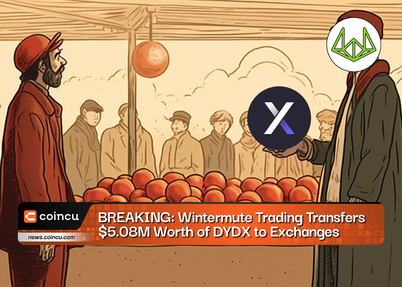 BREAKING Wintermute Trading Transfers 5.08M Worth of DYDX to