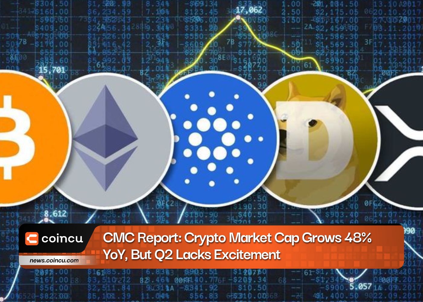 CMC Report: Crypto Market Cap Grows 48% YoY, But Q2 Lacks Excitement