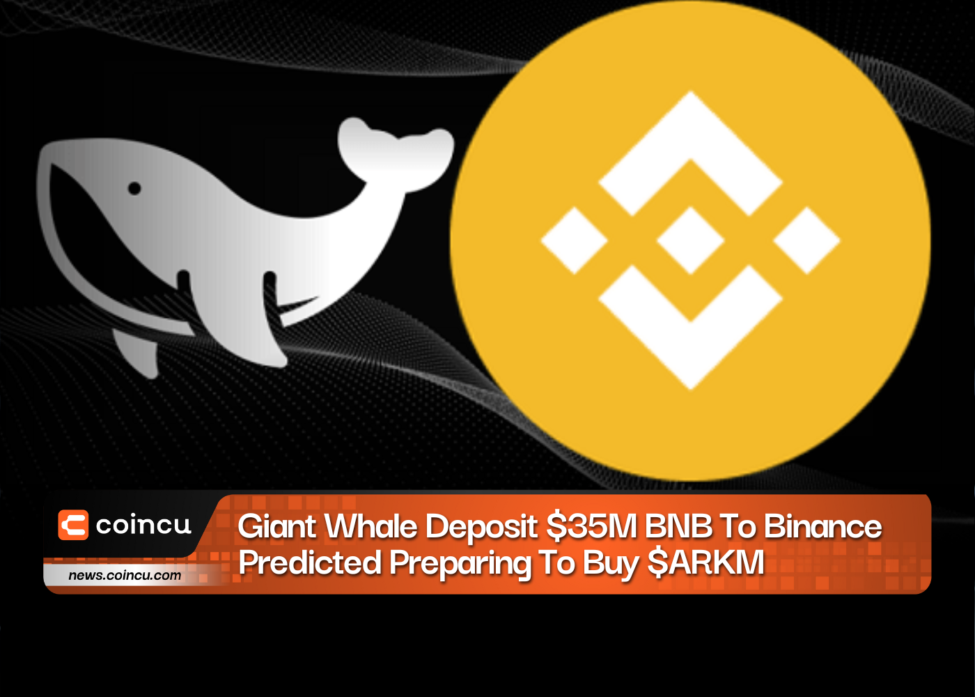 Giant Whale Deposit $35M BNB To Binance Predicted Preparing To Buy $ARKM
