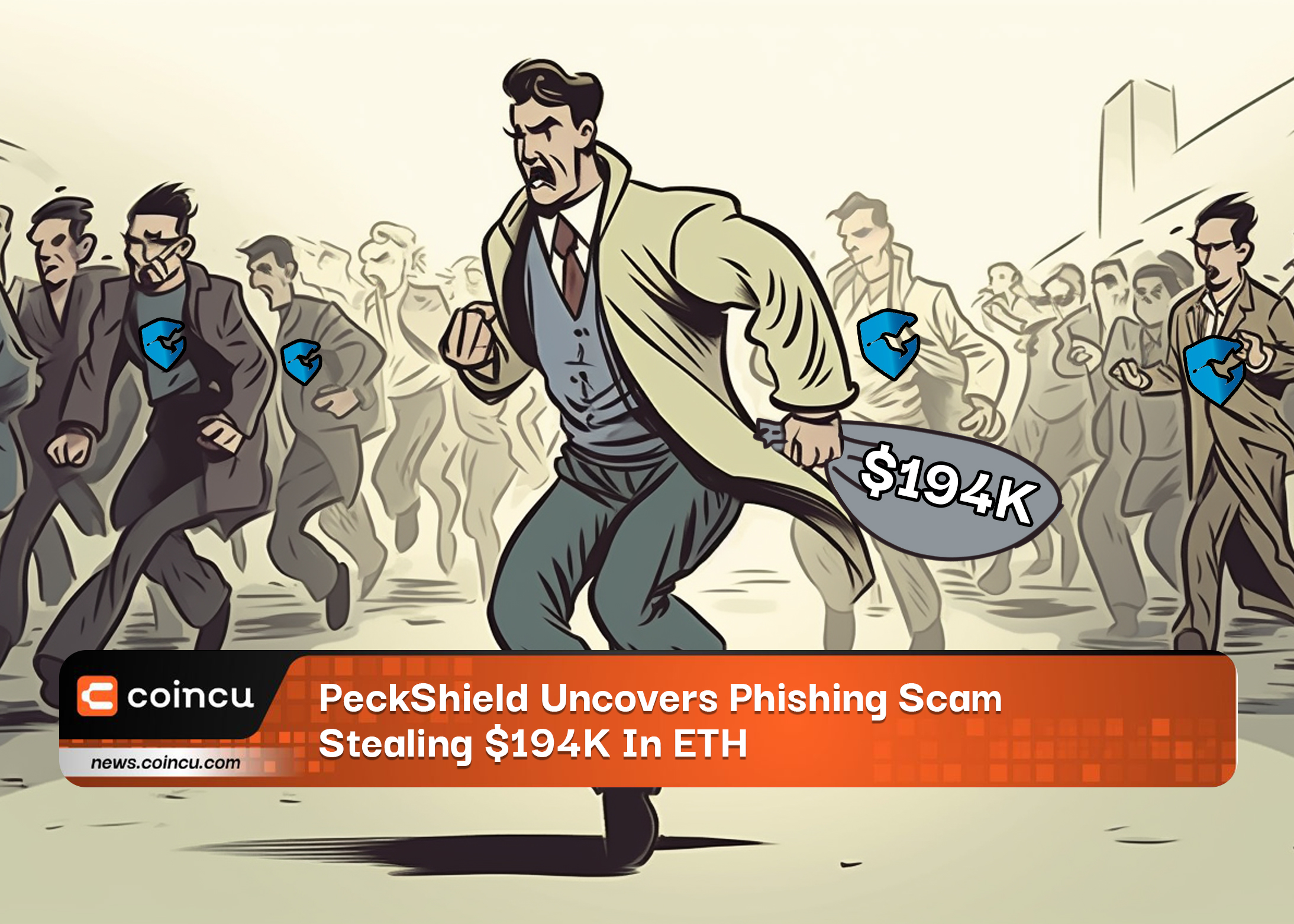 PeckShield découvre une arnaque par phishing volant 194K en ETH
