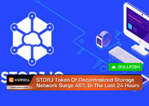STORJ Token Of Decentralized Storage Network Surge 46% In The Last 24 Hours