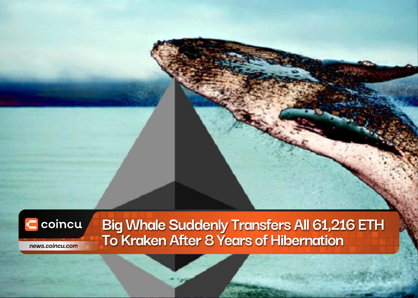 Big Whale Suddenly Transfers All 61,216 ETH To Kraken After 8 Years Of Hibernation