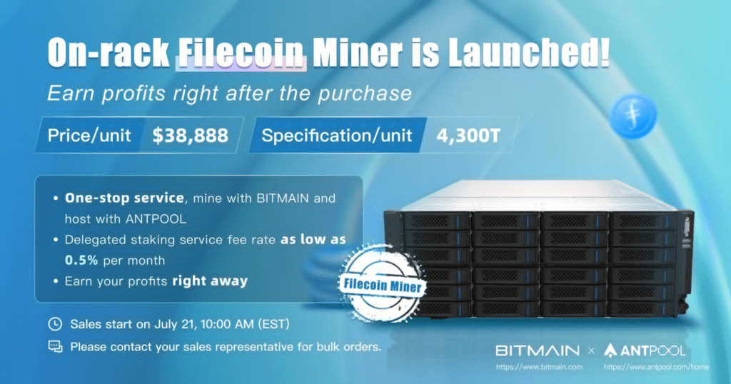Bitmain's Filecoin Mining Machine: Affordable Price, High Performance