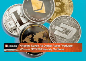 Altcoins Surge As Digital Asset Products Witness $20.9M Weekly Outflows