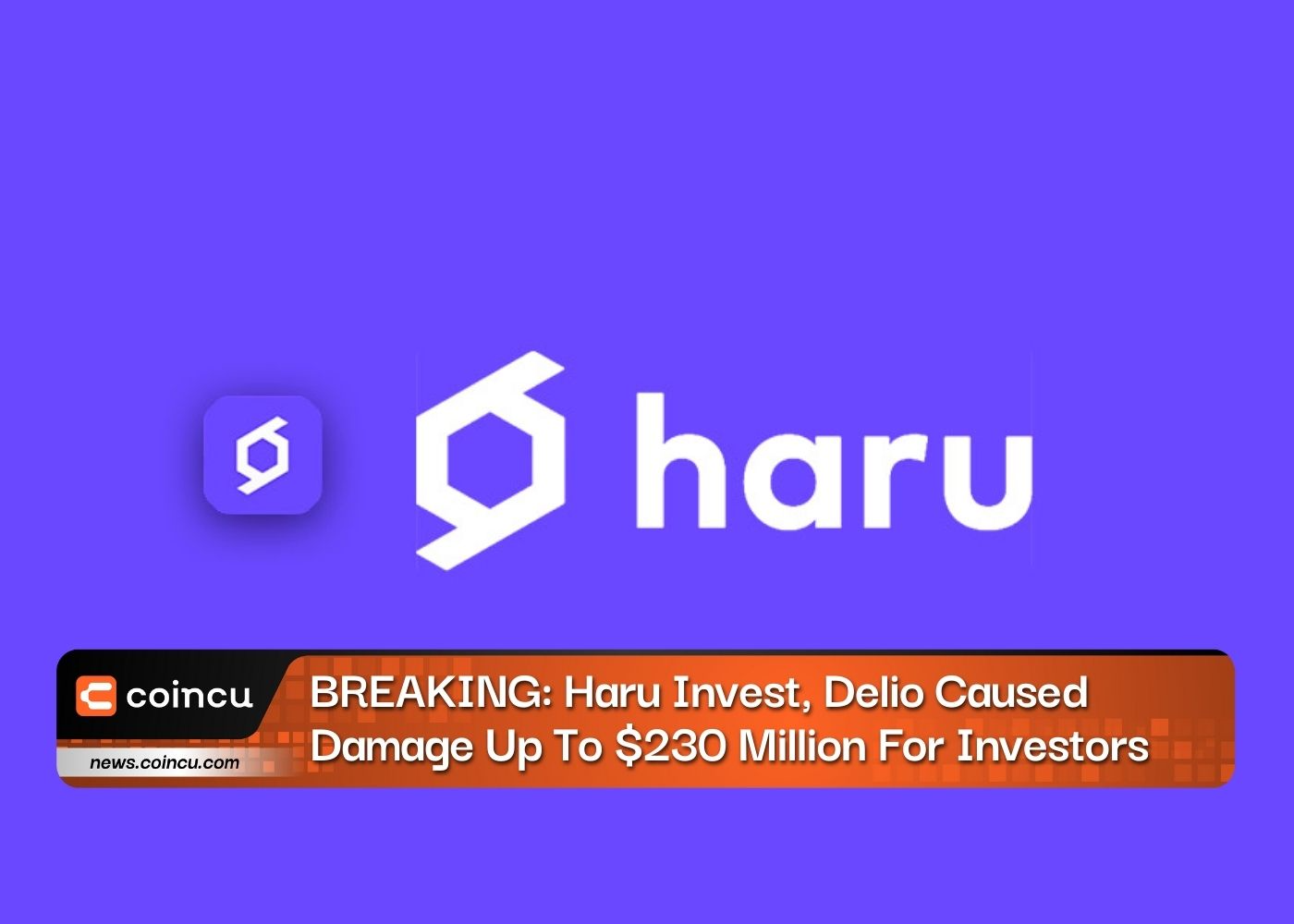 BREAKING: Haru Invest, Delio Caused Damage Up To $230 Million For Investors