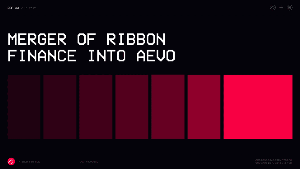 Ribbon Finance Wants To Merge Into Aevo With A New Brand Name
