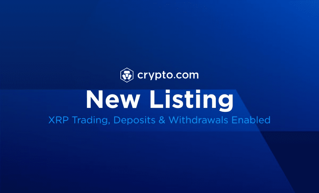 Crypto.com Announces XRP Listing