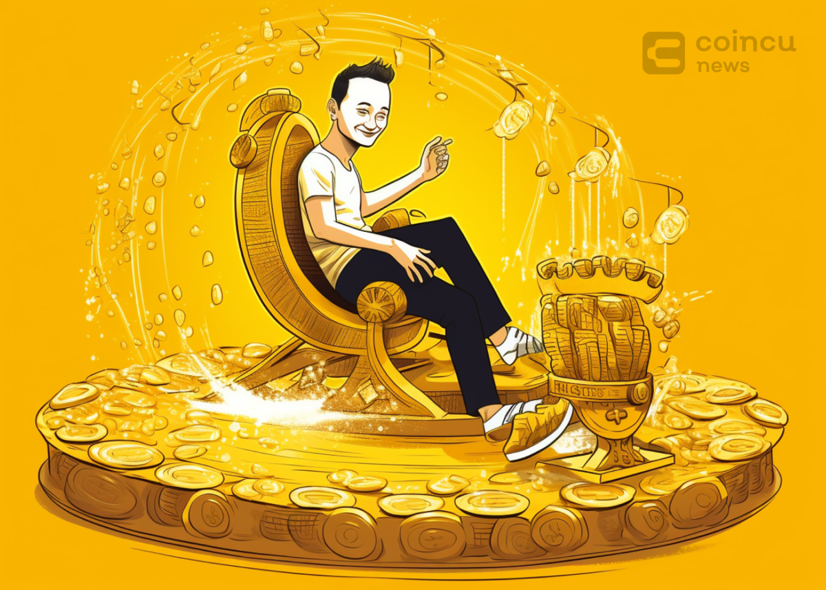 TRON Founder Justin Sun Supported And Holding Over 100,000 Bitcoins