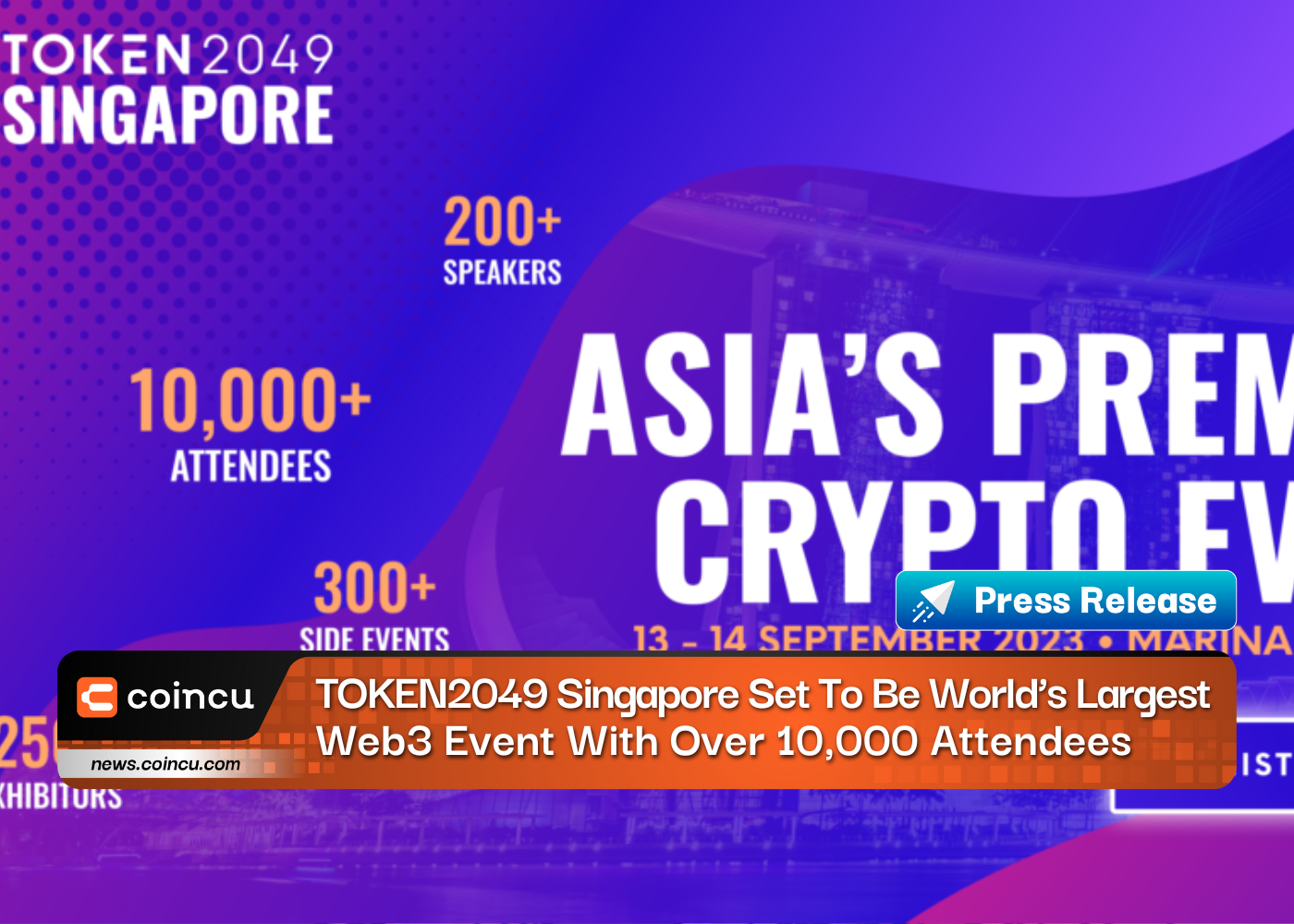 TOKEN2049 Singapore Set to Be World’s Largest Web3 Event With Over 10,000 Attendees 